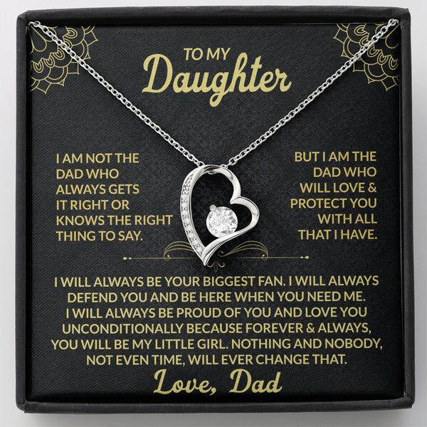 To My Daughter – Forever Love Necklace From Dad