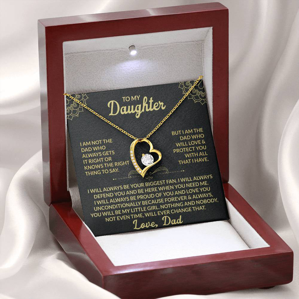 To My Daughter – Forever Love Necklace From Dad