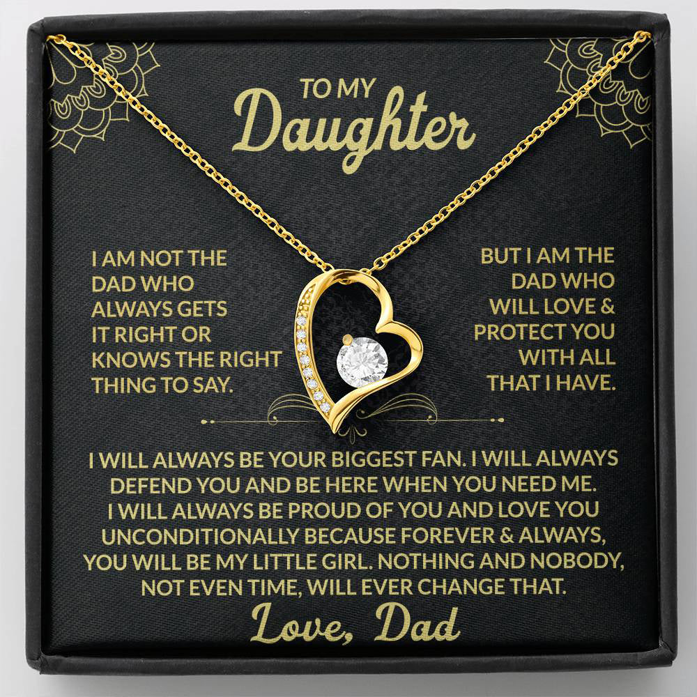 To My Daughter – Forever Love Necklace From Dad