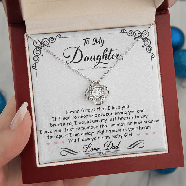 To My Daughter Necklace – My Last Breath Love from Dad