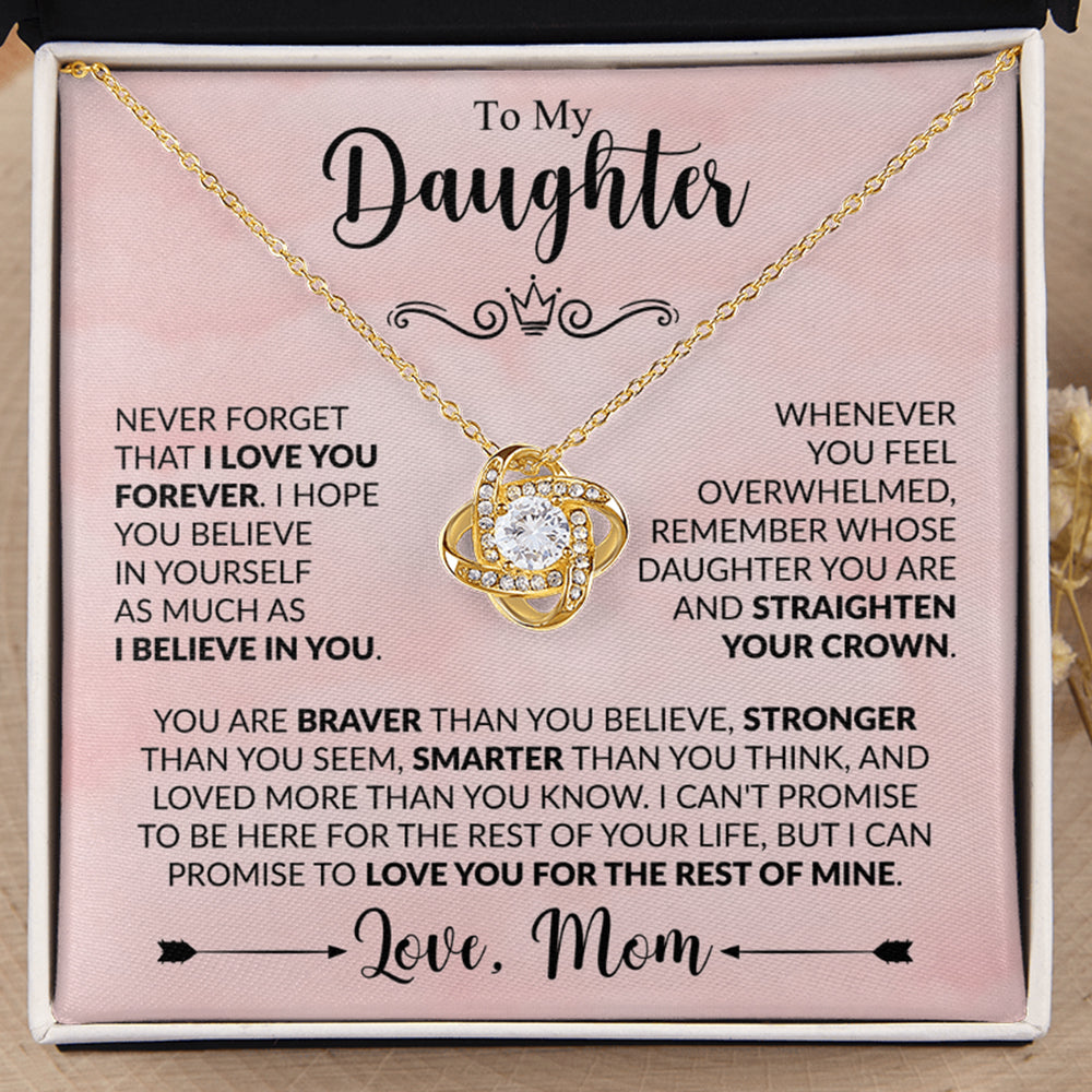 To My Daughter Necklace – Love You Forever, Mom