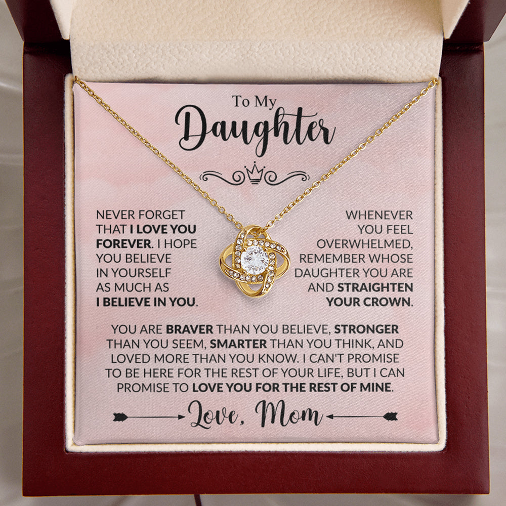 To My Daughter Necklace – Love You Forever, Mom