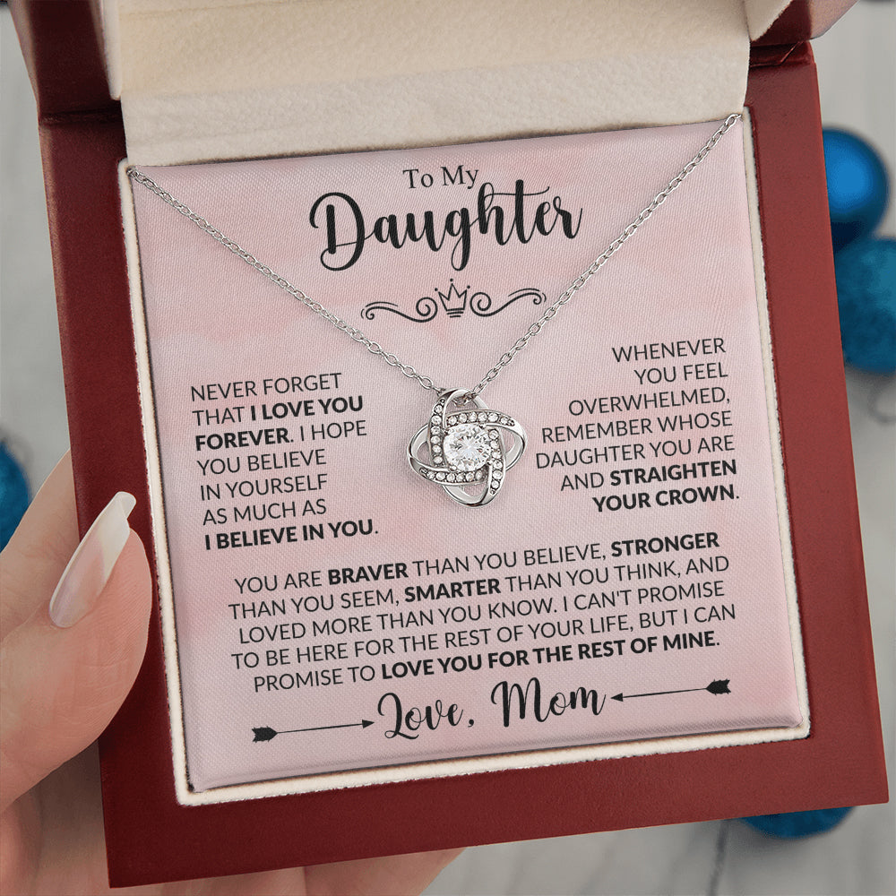To My Daughter Necklace – Love You Forever, Mom