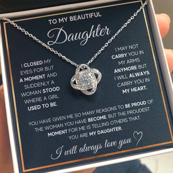 To My Daughter Necklace – A Father's Proud Love Gift