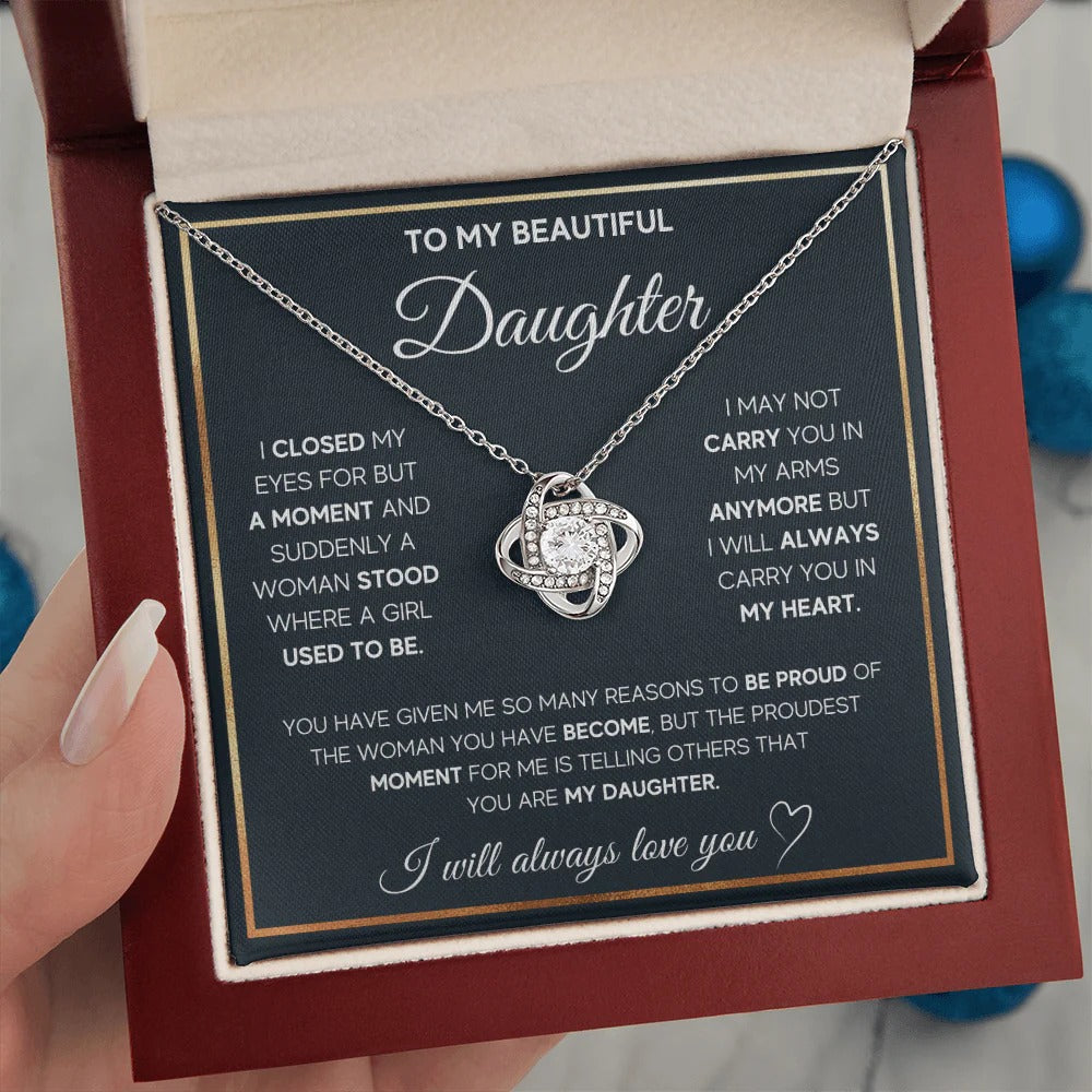 To My Daughter Necklace – A Father's Proud Love Gift