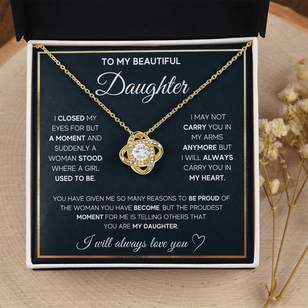 To My Daughter Necklace – A Father's Proud Love Gift