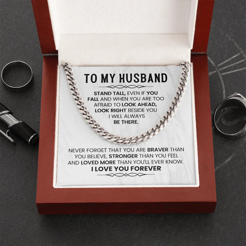 To My Husband – Braver, Stronger, Loved Forever Gift