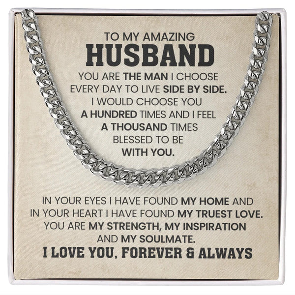 To My Husband – My Home, My Forever Love Necklace