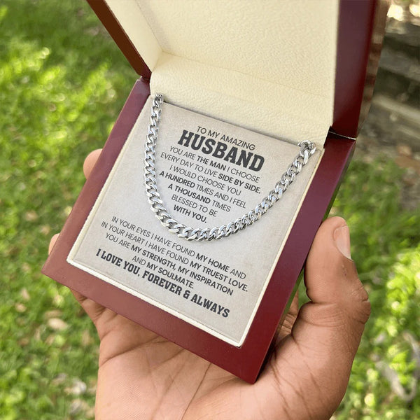 To My Husband – My Home, My Forever Love Necklace