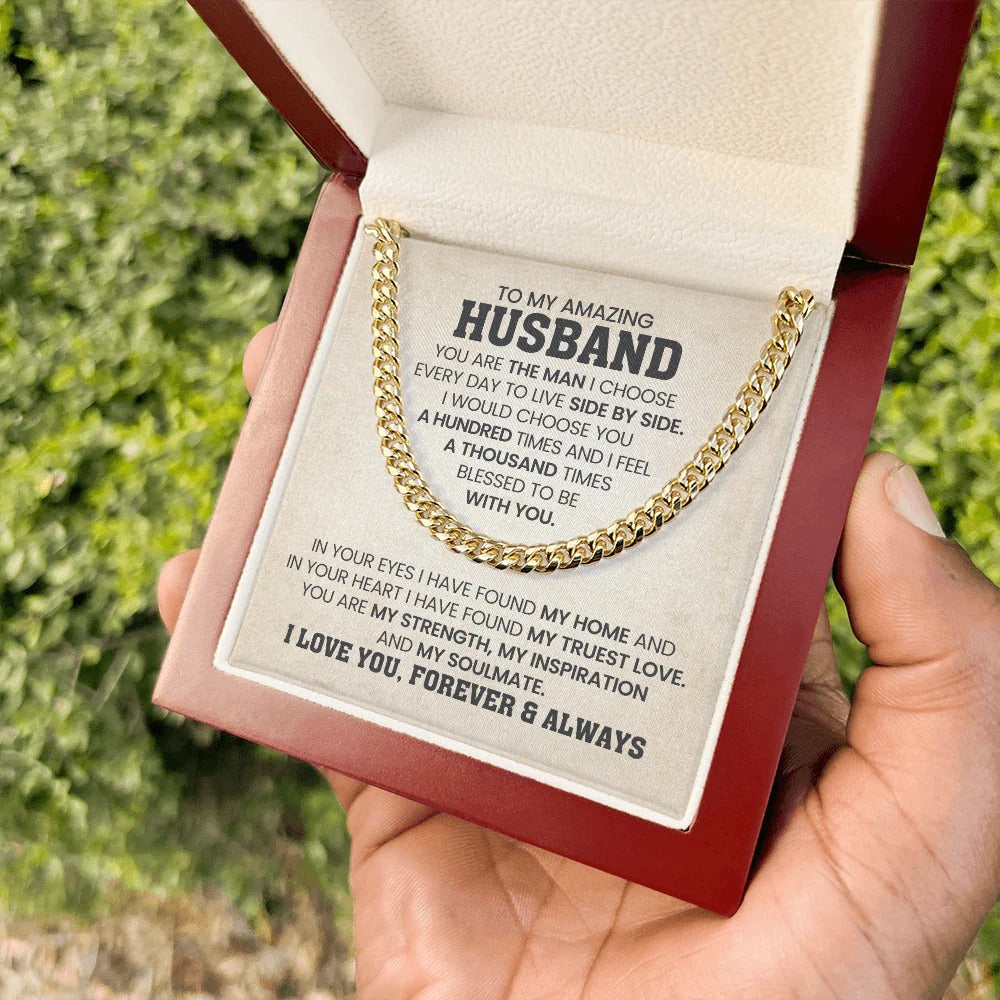 To My Husband – My Home, My Forever Love Necklace