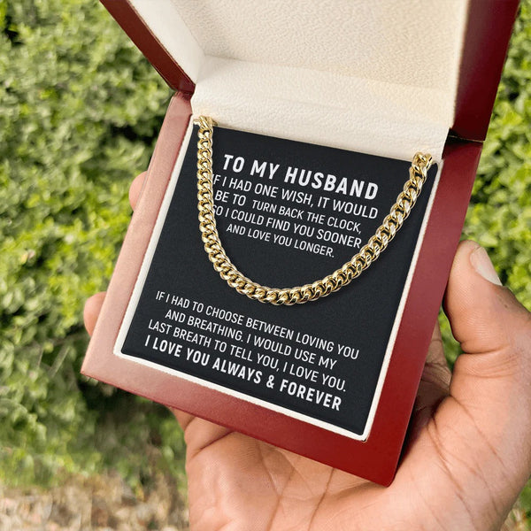 To My Husband – Love You Longer Forever Necklace