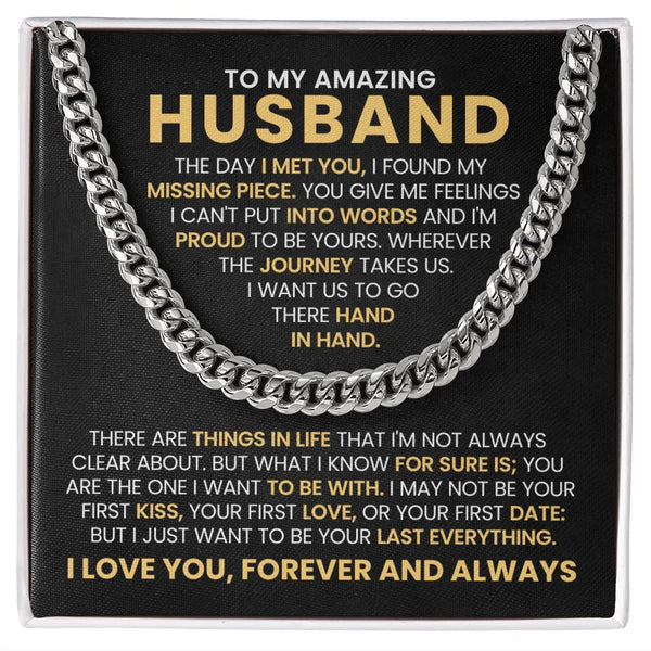 To My Husband Necklace – My Missing Piece, My Forever