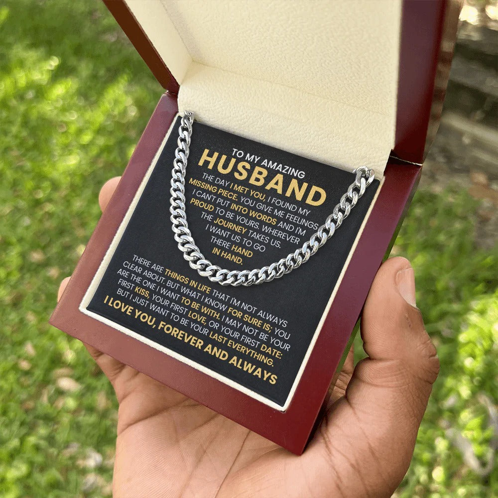 To My Husband Necklace – My Missing Piece, My Forever