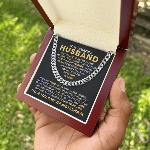 To My Husband Necklace – My Missing Piece, My Forever