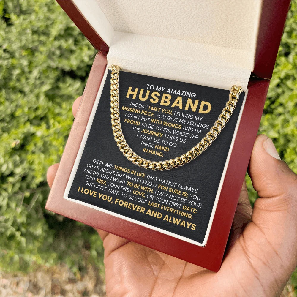 To My Husband Necklace – My Missing Piece, My Forever