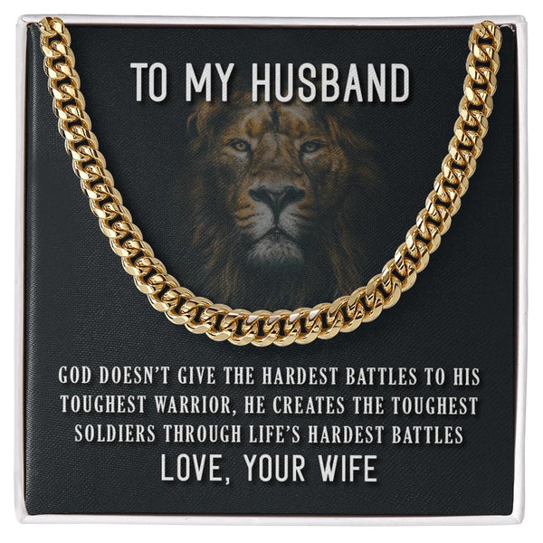 To My Husband Necklace – Stronger Through Battles