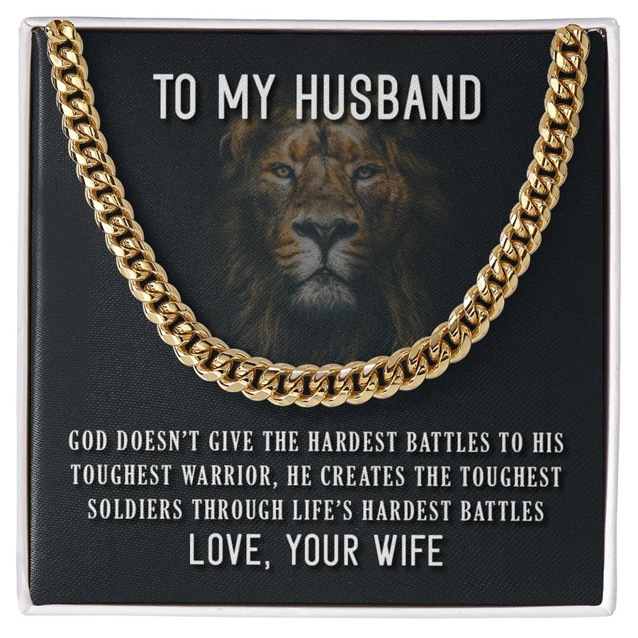 To My Husband Necklace – Stronger Through Battles