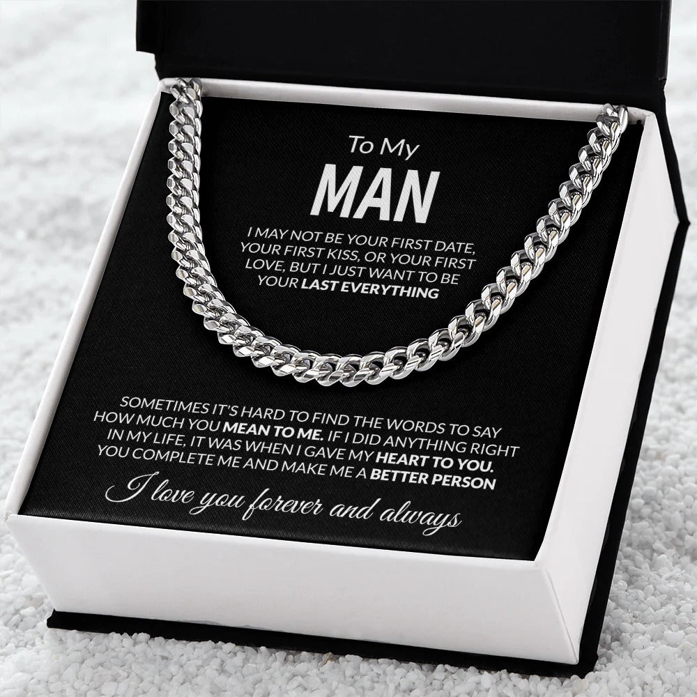 To My Man – Last Everything, Forever Love Necklace