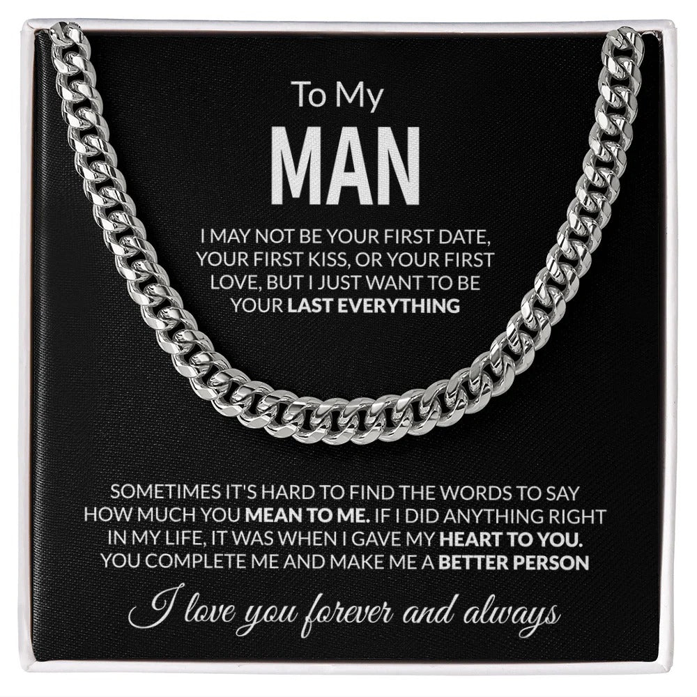 To My Man – Last Everything, Forever Love Necklace