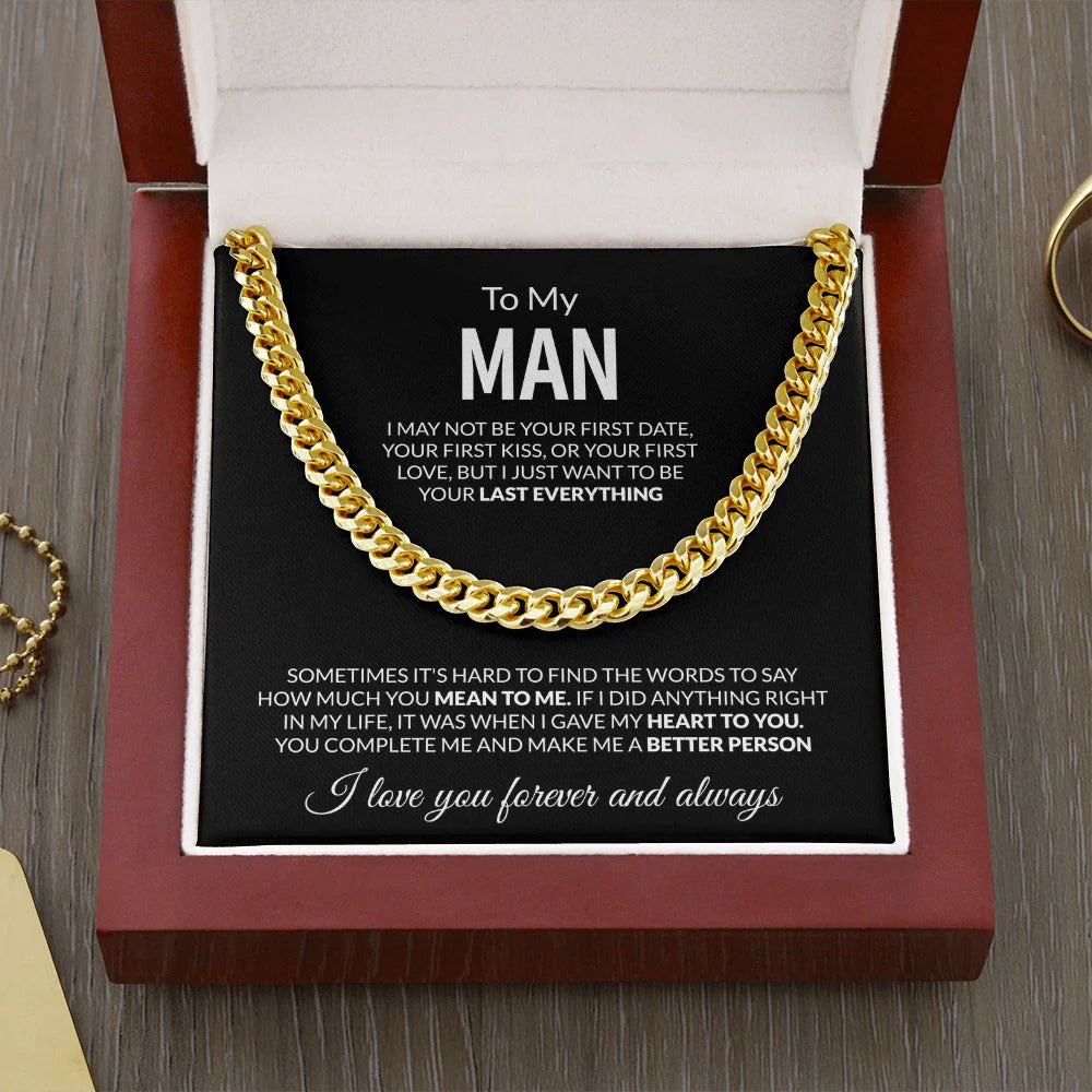 To My Man – Last Everything, Forever Love Necklace