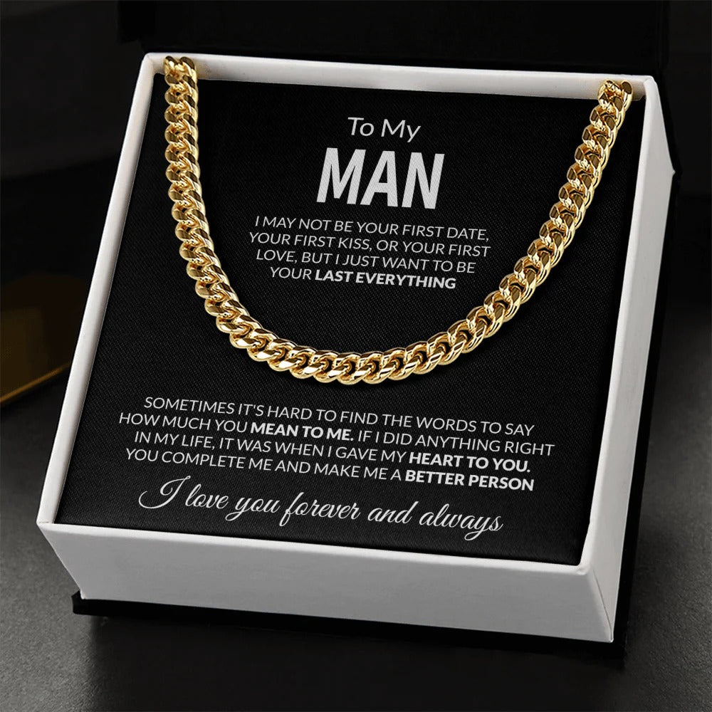 To My Man – Last Everything, Forever Love Necklace