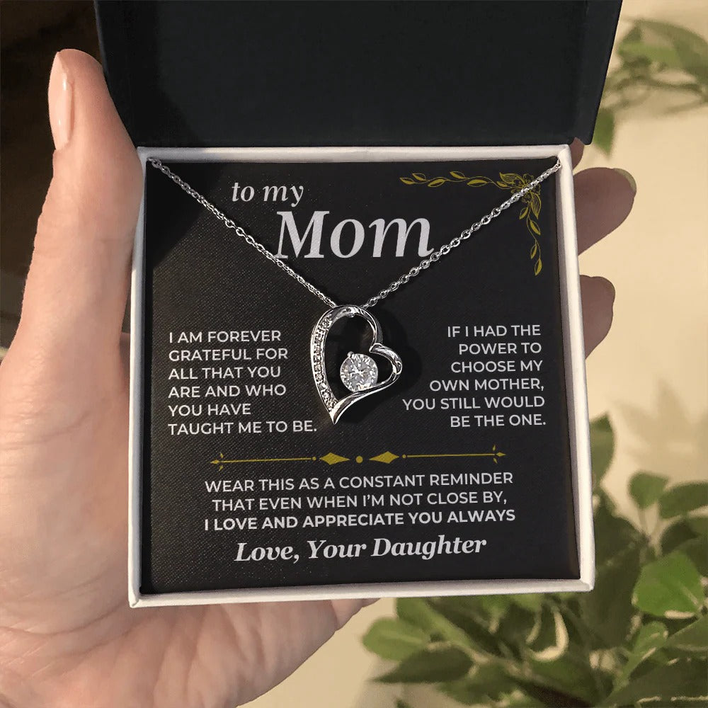To My Mom Necklace – Grateful Daughter's Gift of Love