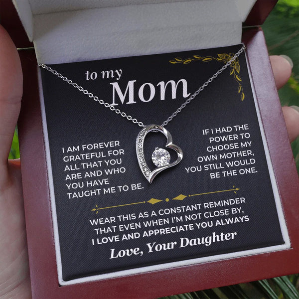 To My Mom Necklace – Grateful Daughter's Gift of Love