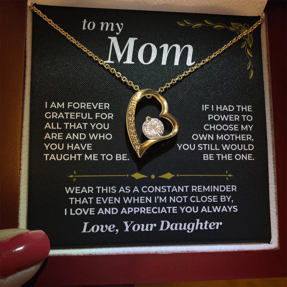 To My Mom Necklace – Grateful Daughter's Gift of Love