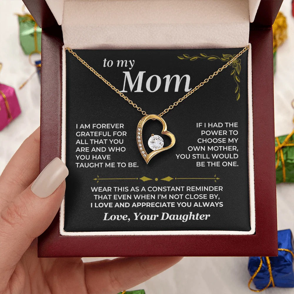 To My Mom Necklace – Grateful Daughter's Gift of Love