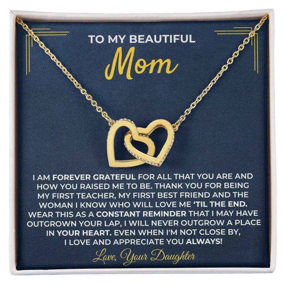 To My Mom Necklace – A Daughter's Forever Love Gift