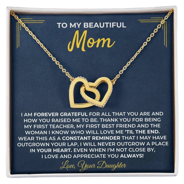 To My Mom Necklace – A Daughter's Forever Love Gift