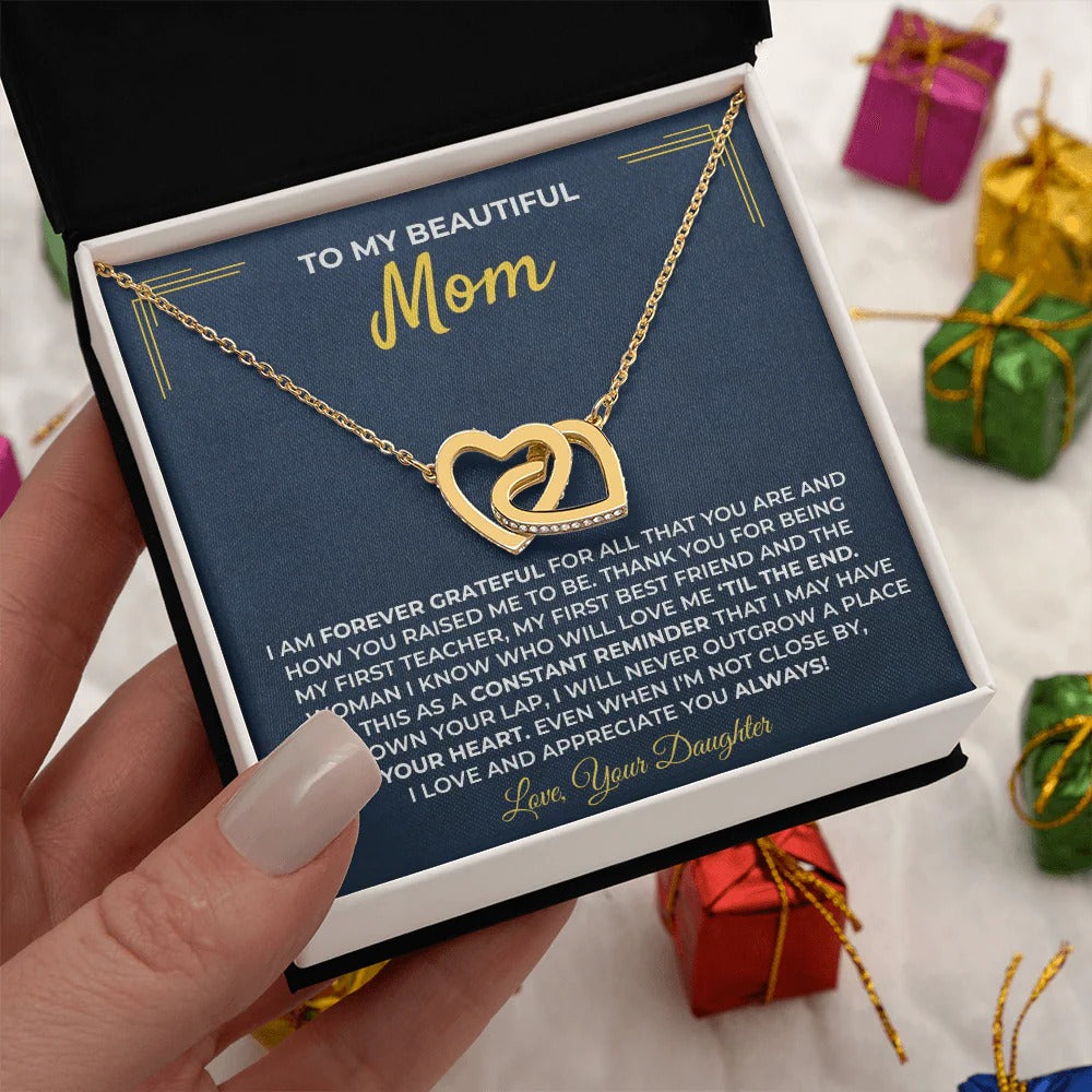 To My Mom Necklace – A Daughter's Forever Love Gift