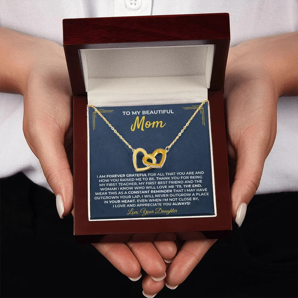 To My Mom Necklace – A Daughter's Forever Love Gift