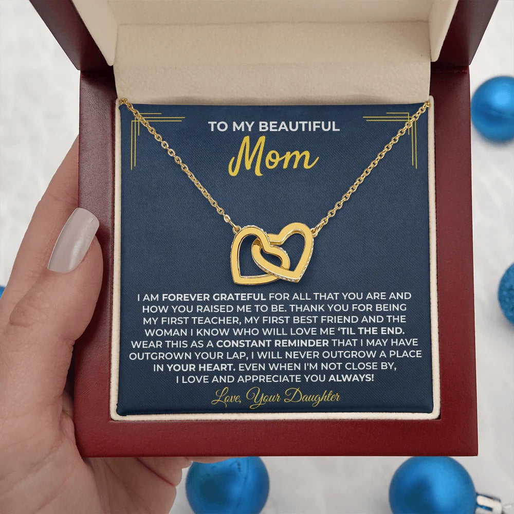 To My Mom Necklace – A Daughter's Forever Love Gift