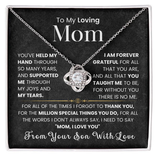 To My Mom – Love & Gratitude Necklace from Son