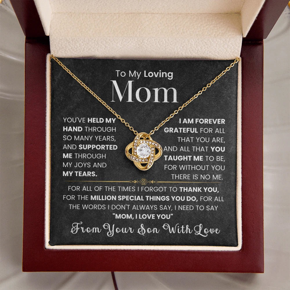 To My Mom – Love & Gratitude Necklace from Son