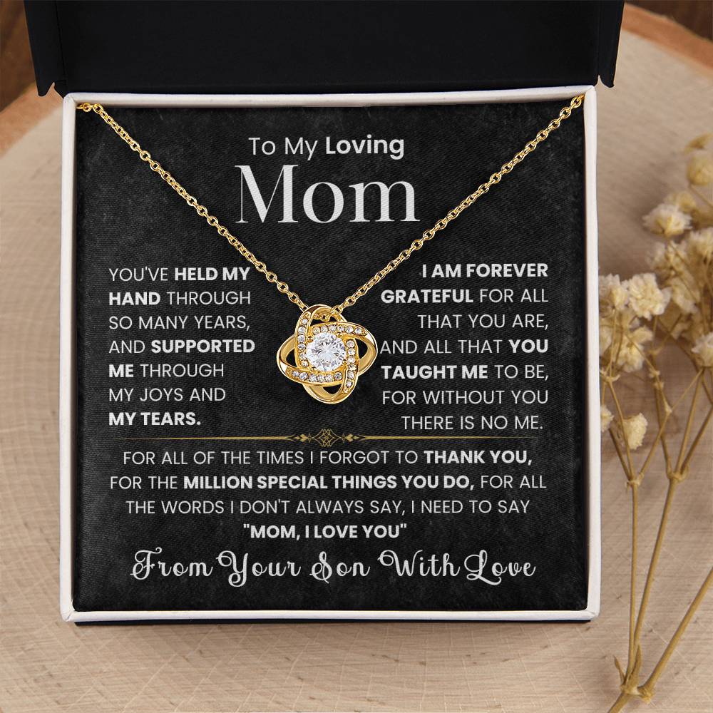 To My Mom – Love & Gratitude Necklace from Son