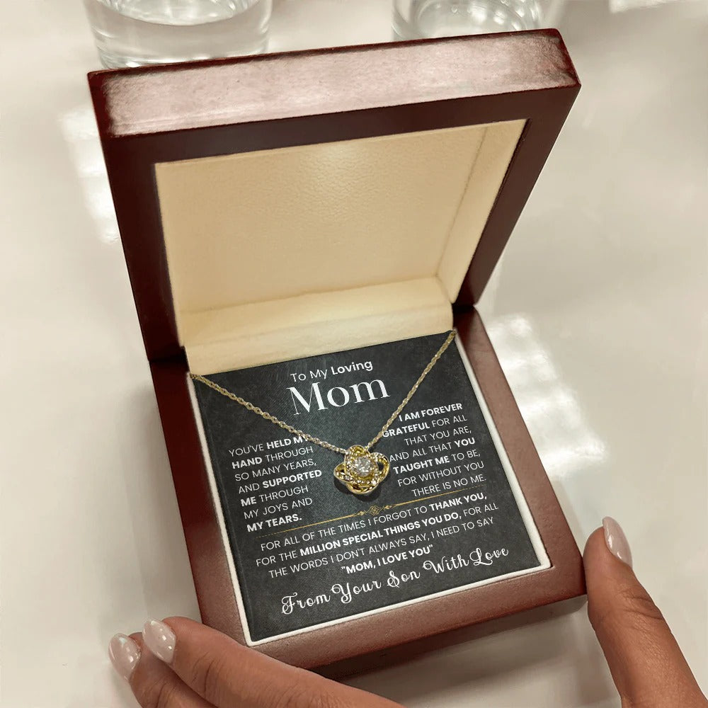 To My Mom – Love & Gratitude Necklace from Son