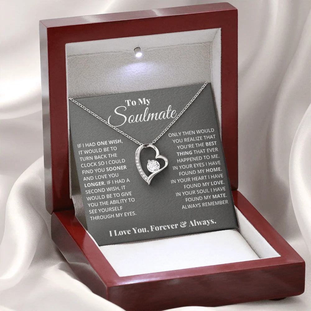 To My Soulmate Necklace – Love You Longer, Forever