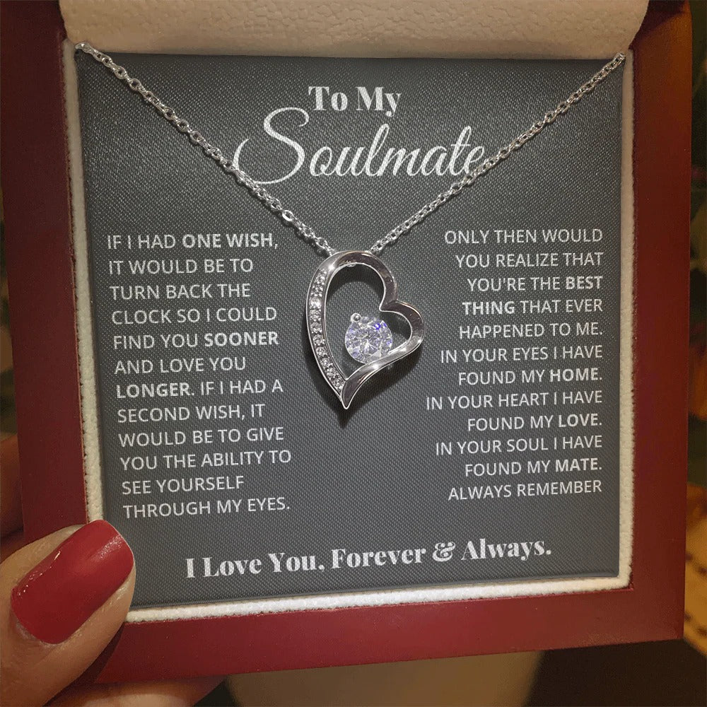 To My Soulmate Necklace – Love You Longer, Forever