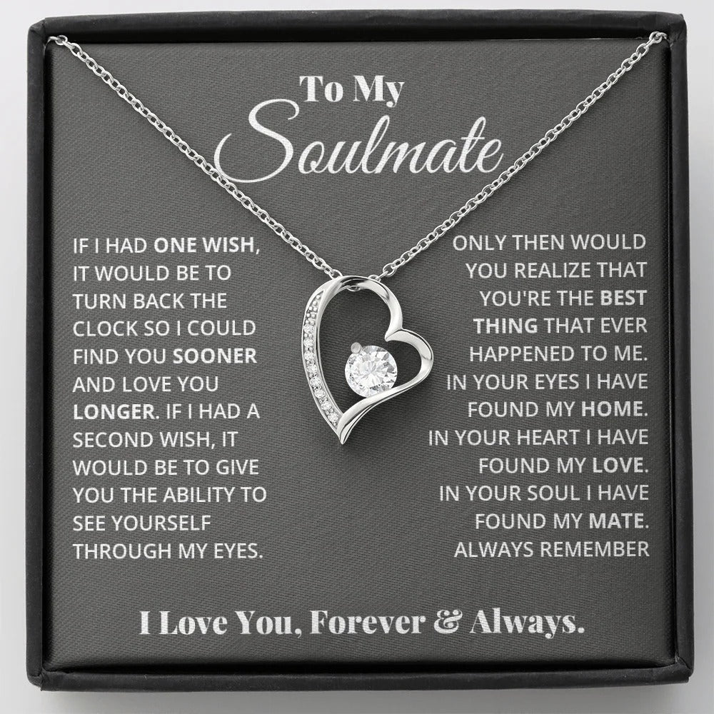 To My Soulmate Necklace – Love You Longer, Forever