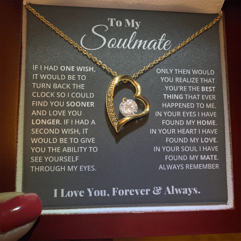 To My Soulmate Necklace – Love You Longer, Forever