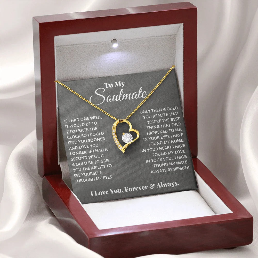 To My Soulmate Necklace – Love You Longer, Forever
