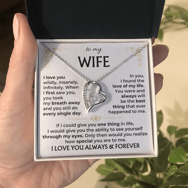 To My Wife Forever Love Necklace – A Gift She'll Treasure