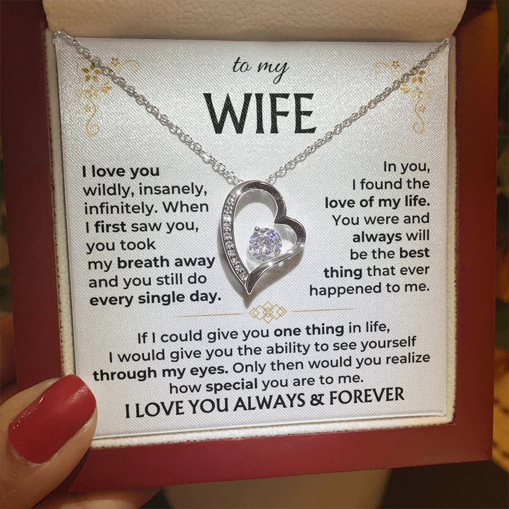 To My Wife Forever Love Necklace – A Gift She'll Treasure