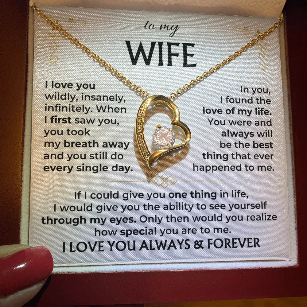 To My Wife Forever Love Necklace – A Gift She'll Treasure