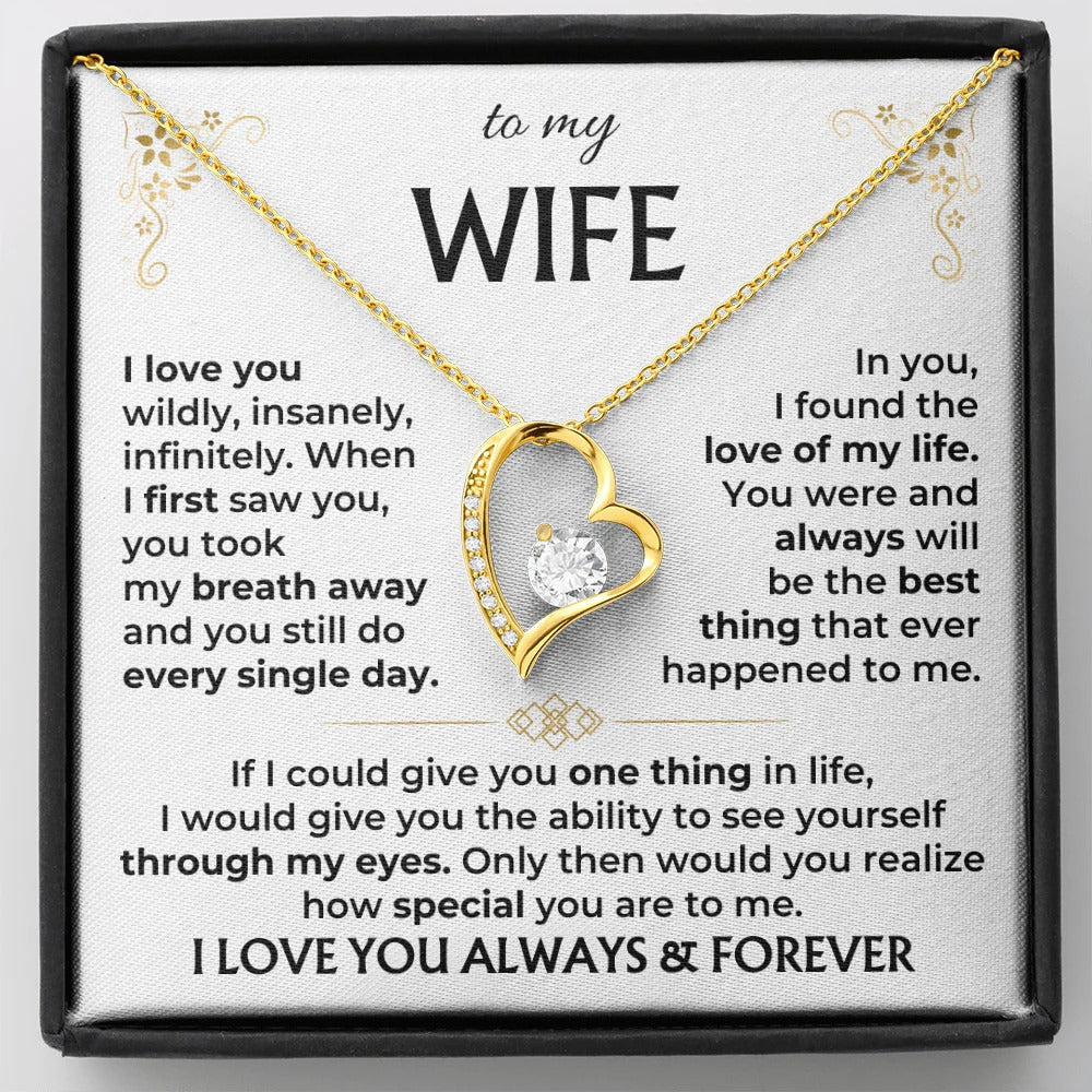 To My Wife Forever Love Necklace – A Gift She'll Treasure