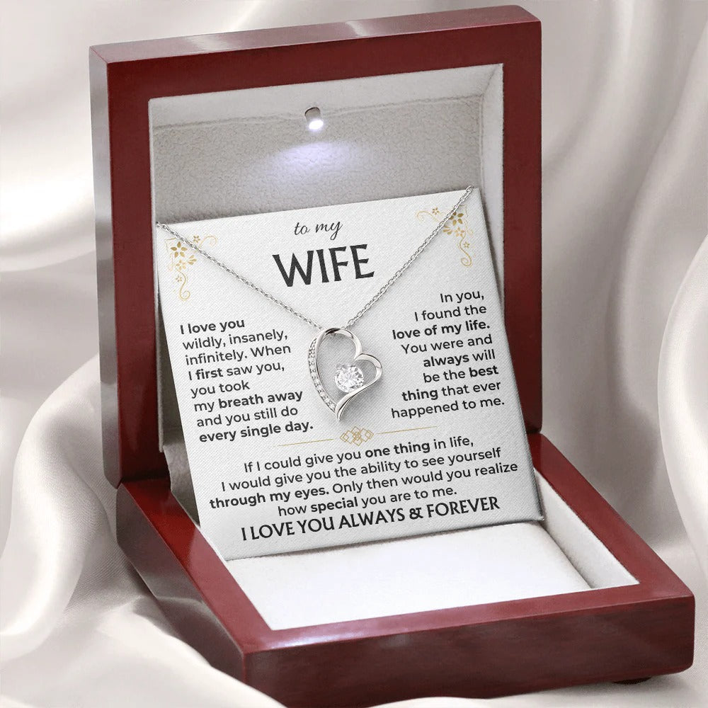 To My Wife Forever Love Necklace – A Gift She'll Treasure