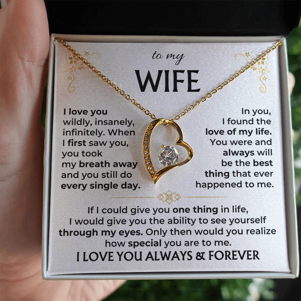 To My Wife Forever Love Necklace – A Gift She'll Treasure