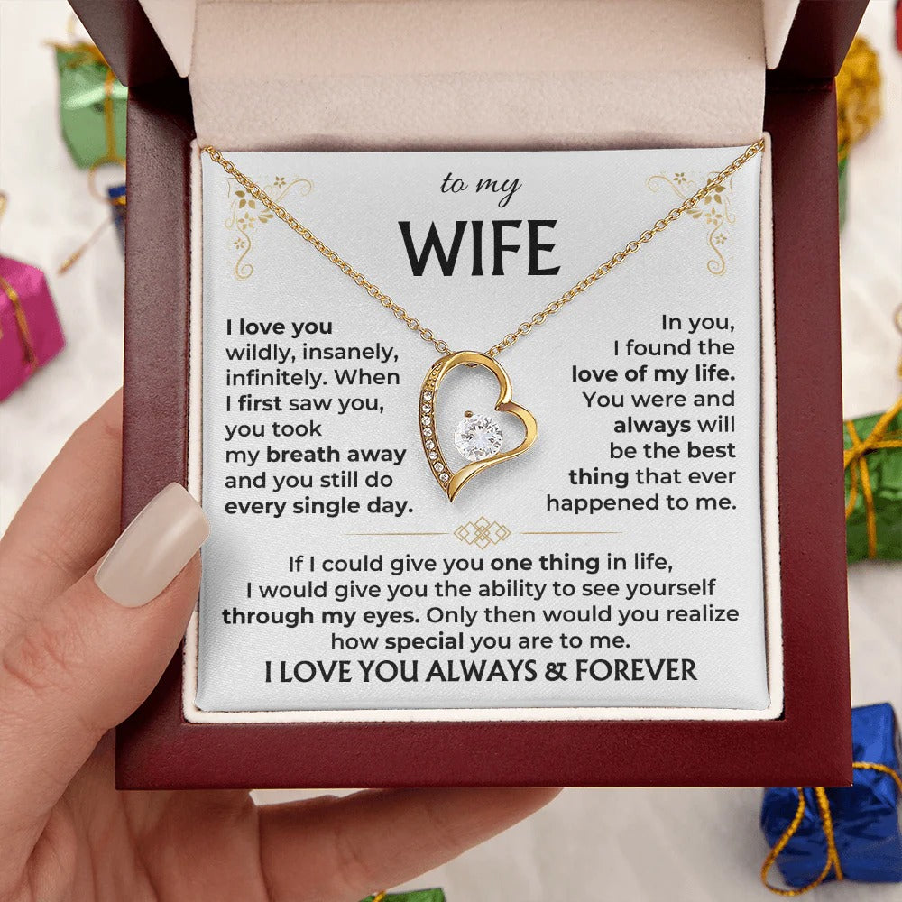 To My Wife Forever Love Necklace – A Gift She'll Treasure